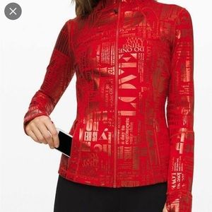 SOLD Lululemon Define Jacket *Manifesto
20YR Manifesto Foil Dark Red